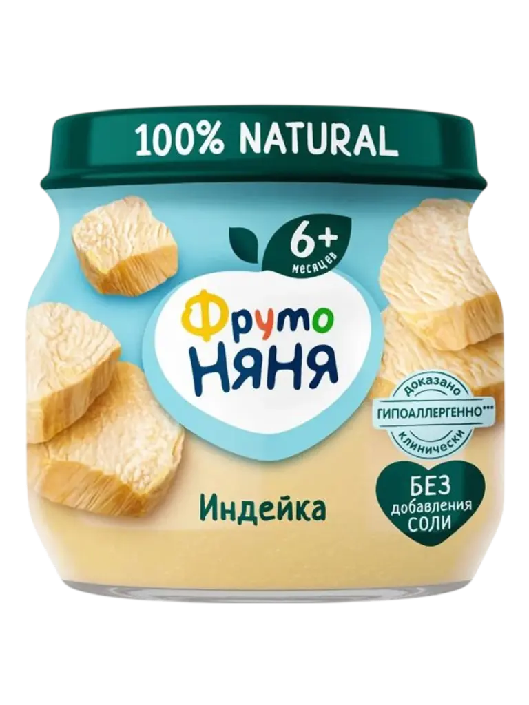 Pyure Frutonyanya Indeika 80G Пюре детское фрутоняня индейка 6+ мес