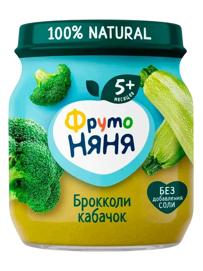 Пюре детское ФрутоНяня брокколи-кабачок 5+ мес