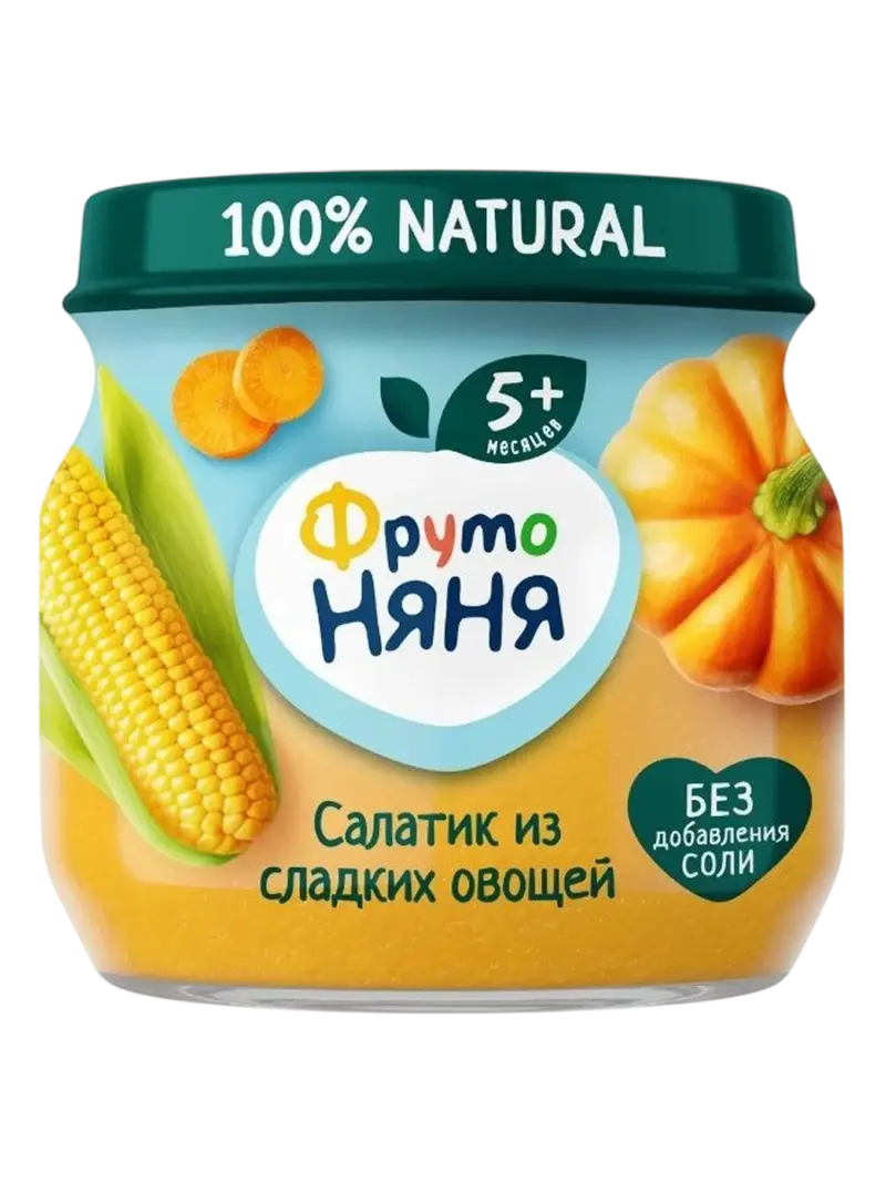 Пюре детское ФрутоНяня сладкие овощи и фрукты 5+ мес