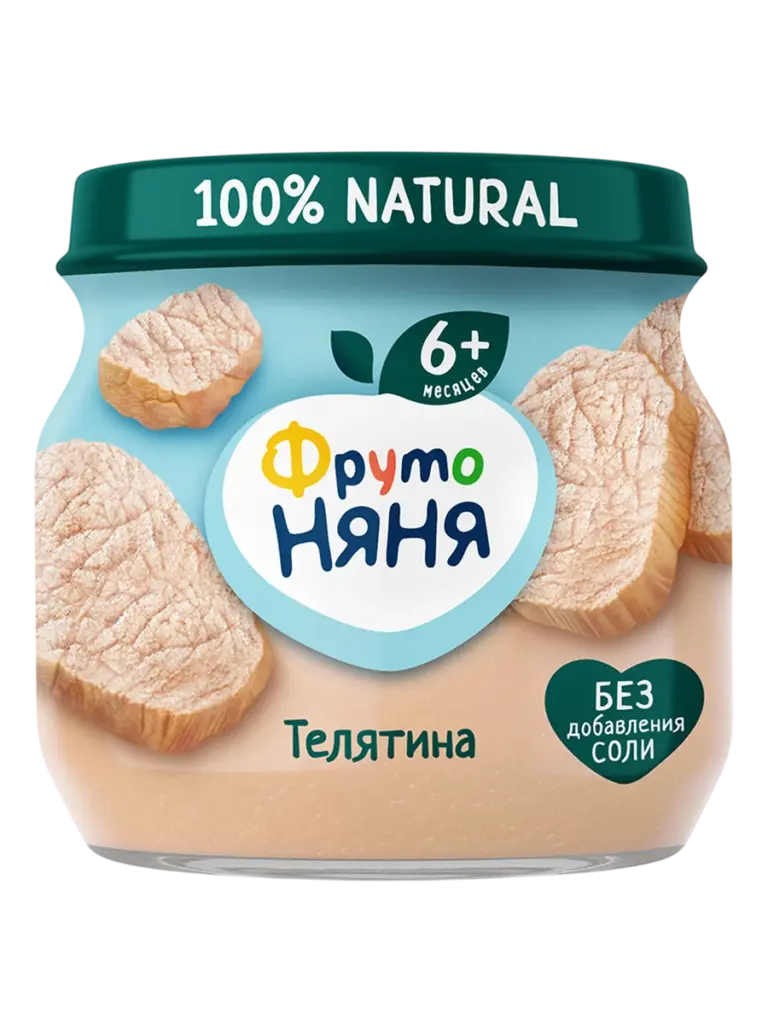 Pyure Frutonyanya Telyatina 80G Пюре детское фрутоняня телятина 6+ мес
