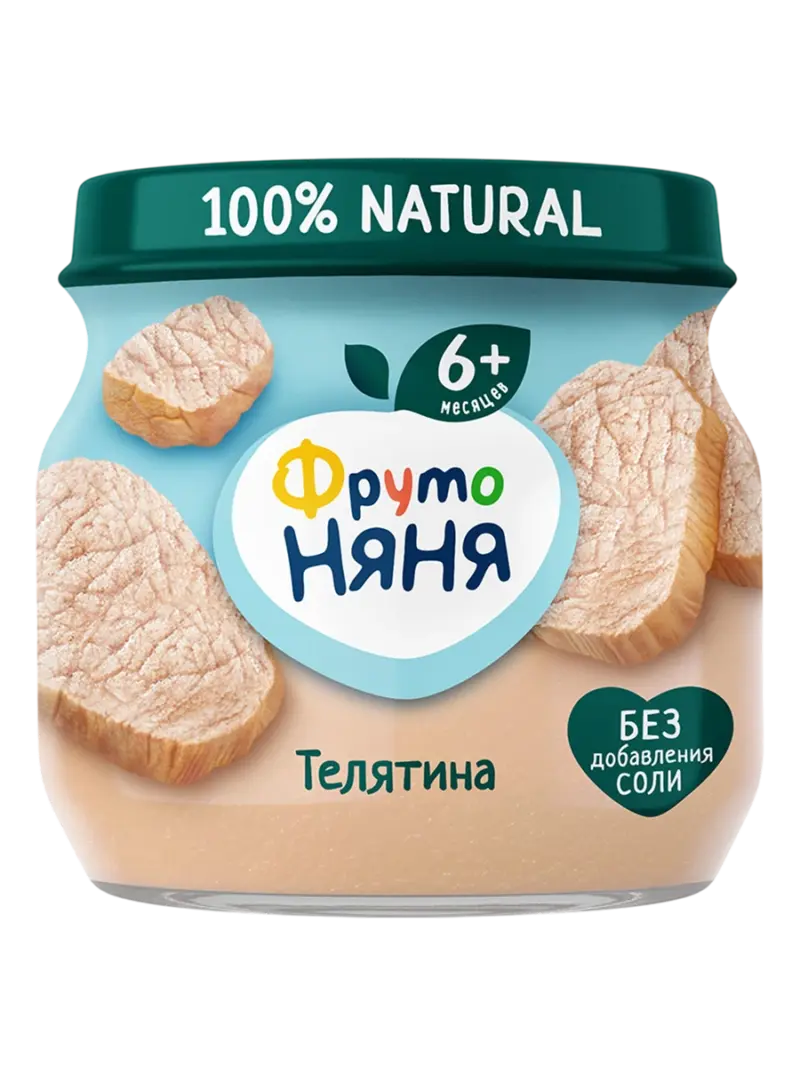 Пюре детское ФрутоНяня телятина 6+ мес