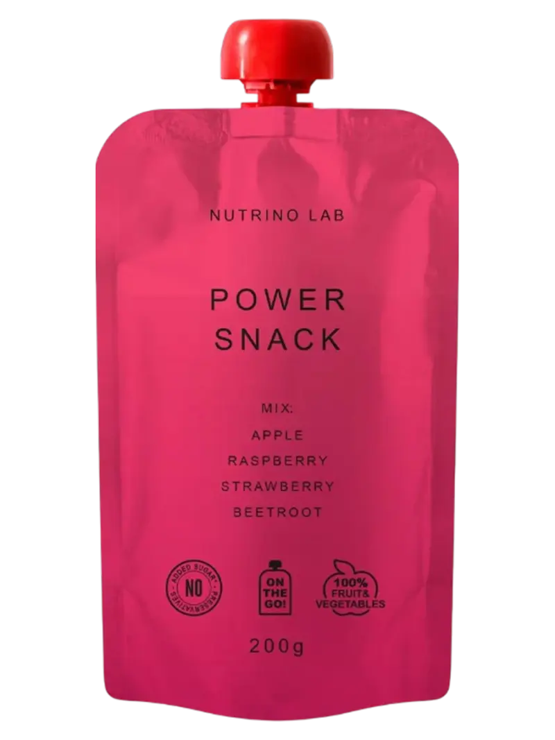 Пюре-смузи детское Nutrino Lab яблоко-малина-клубника-свекла 3+ года
