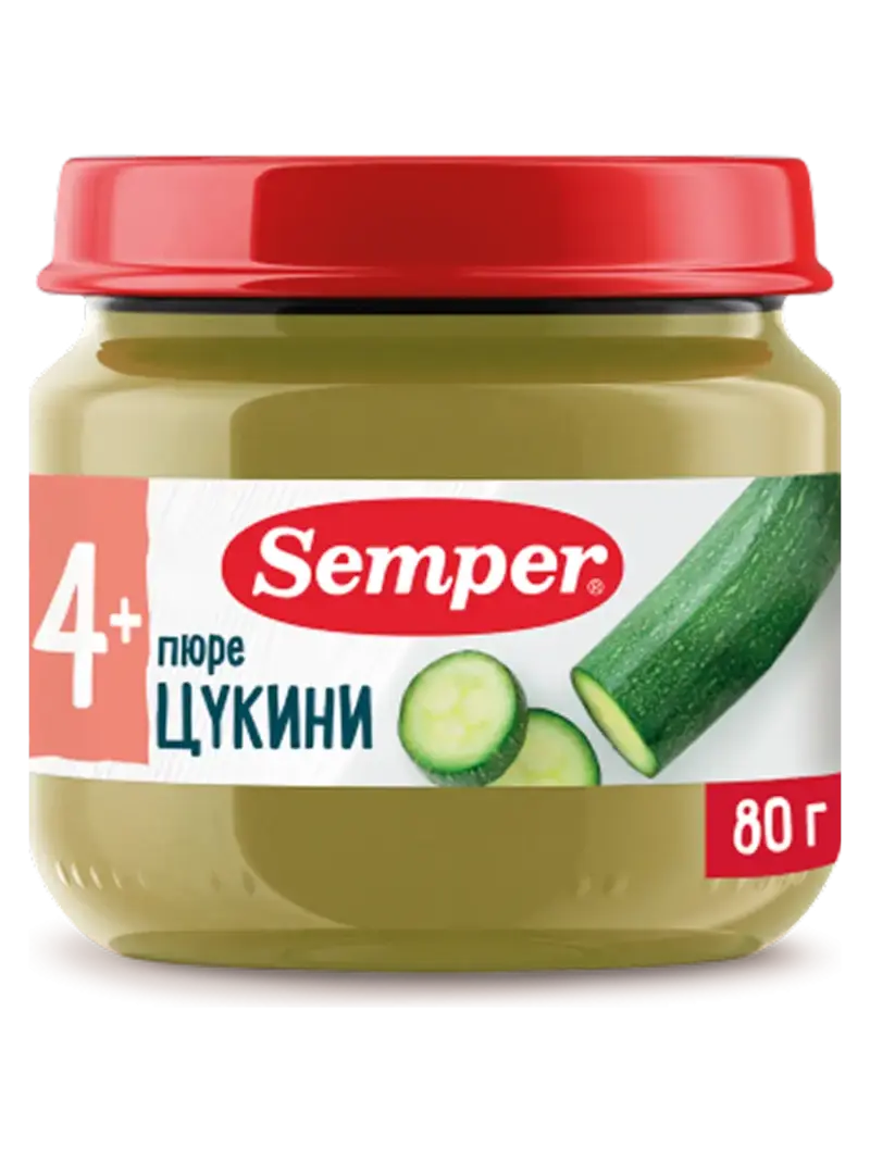 Пюре детское Semper цукини 4+ мес