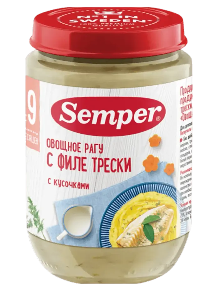 Пюре детское Semper Пюре детское Semper