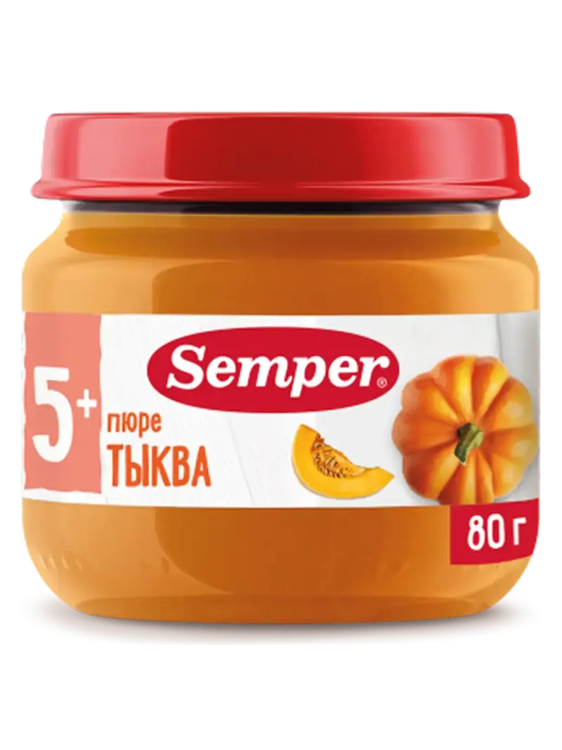 Пюре детское Semper тыква 4+ мес