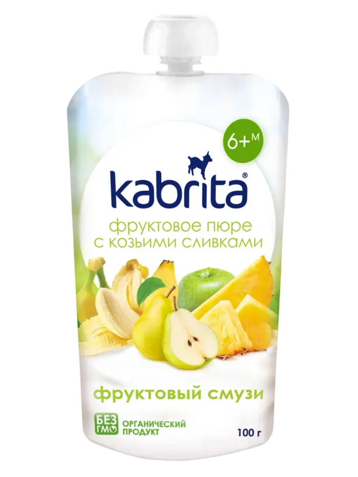 Пюре-смузи детский Kabrita фруктовый (100 г) Пюре-смузи детский Kabrita фруктовый (100 г)