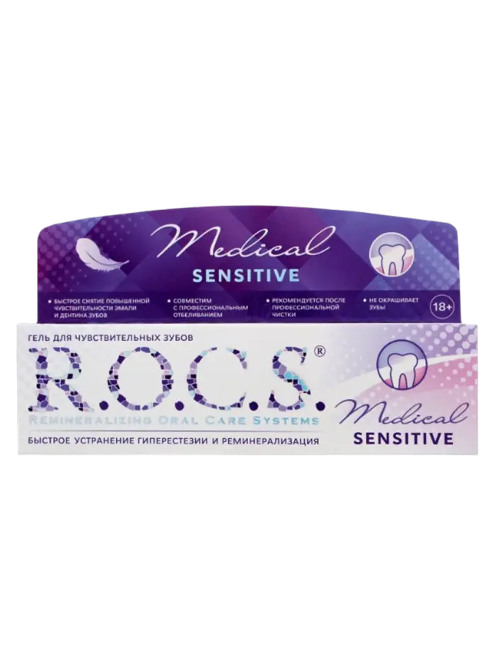 Зубная паста для чувствительных зубов R.O.C.S. Sensitive Мгновенный эффект