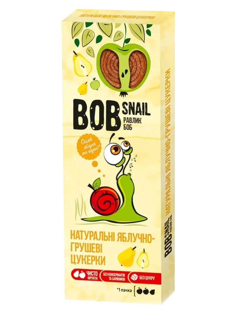 Фруктовые роллы Bob Snail Яблоко-Груша