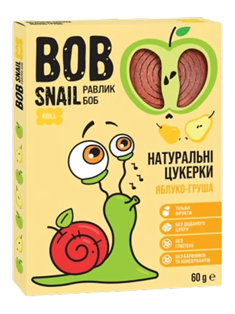 Фруктовые роллы Bob Snail Яблоко-Груша