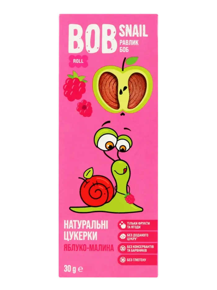 Фруктовые роллы Bob Snail Яблоко-Малина