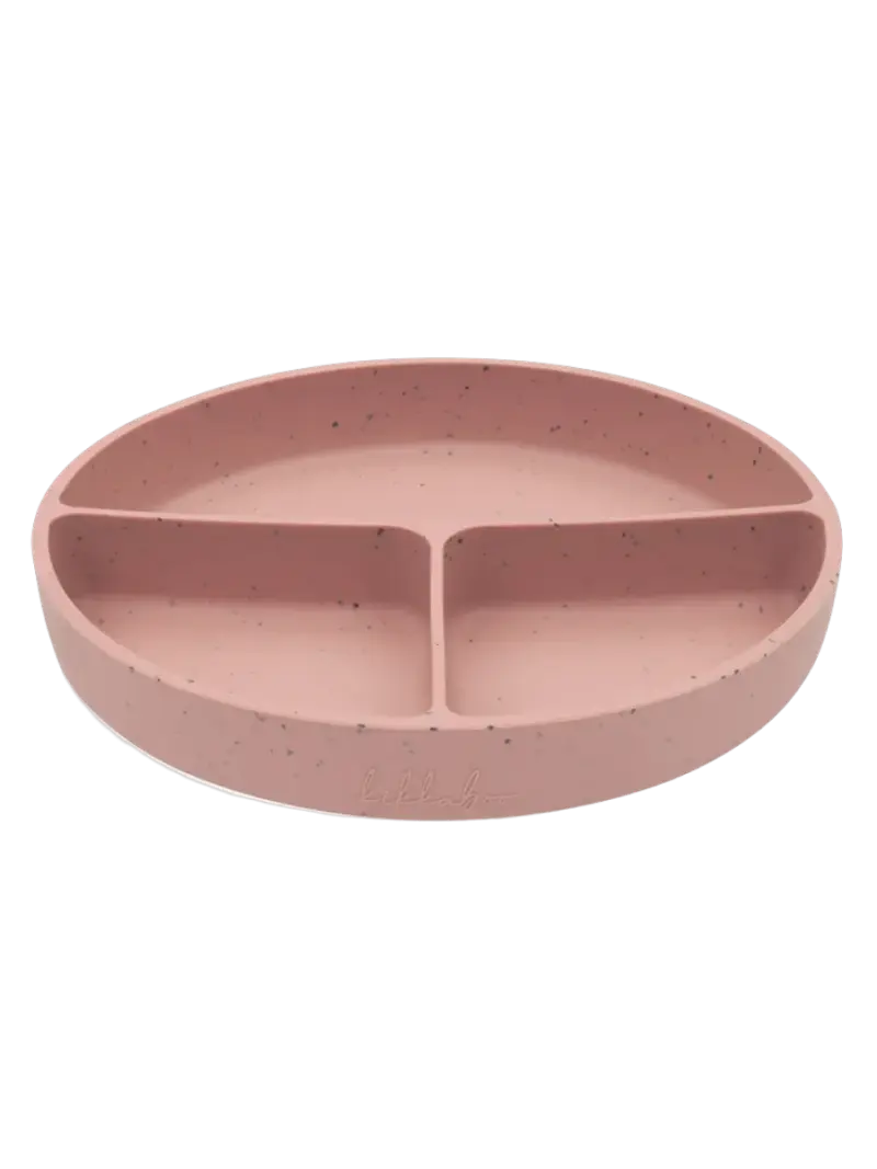 Тарелка детская силиконовая секционная на присоске KikkaBoo Platinum Silicone Blush