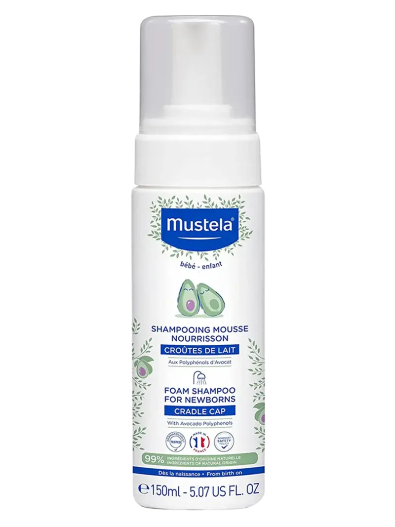 Шампунь-пенка от молочных корочек Mustela (150 мл)