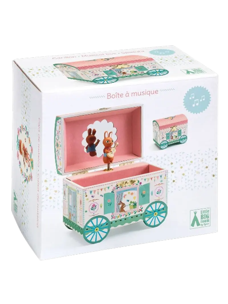 Музыкальная шкатулка для детских сокровищ Сказочный караван Djeco Enchanted Caravan