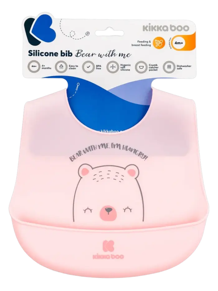 Нагрудник силиконовый KikkaBoo Bear with Me Нагрудник силиконовый KikkaBoo Bear with Me