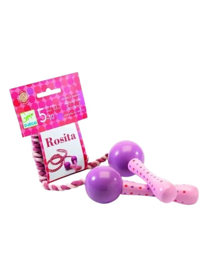Детская скакалка с деревянными ручками DJECO Rosita
