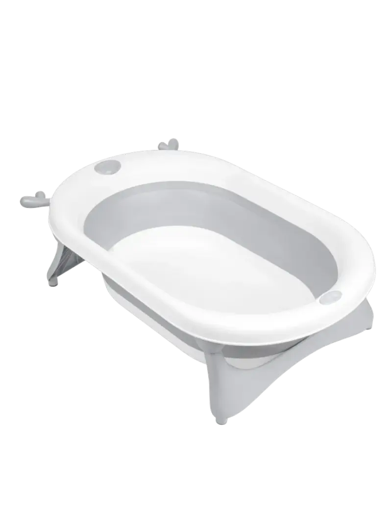 Ванночка детская складная со встроенным термометром KikkaBoo Fiji Grey