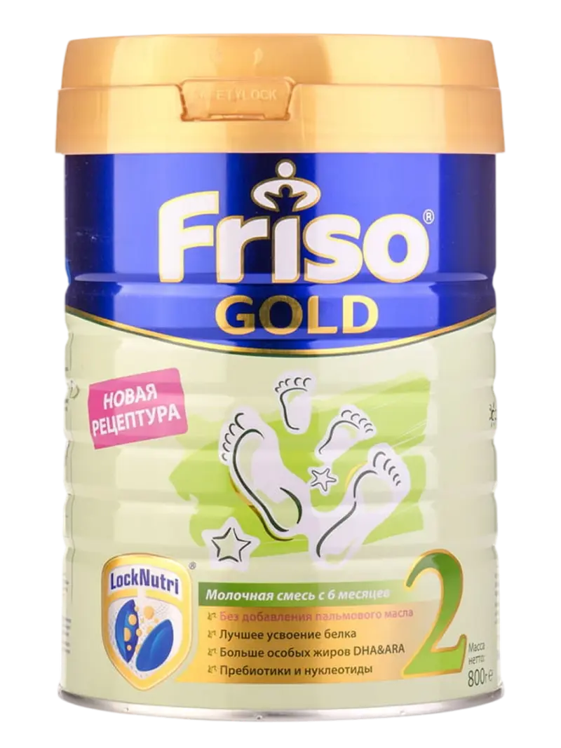 Смесь детская молочная Frisolac Gold 2