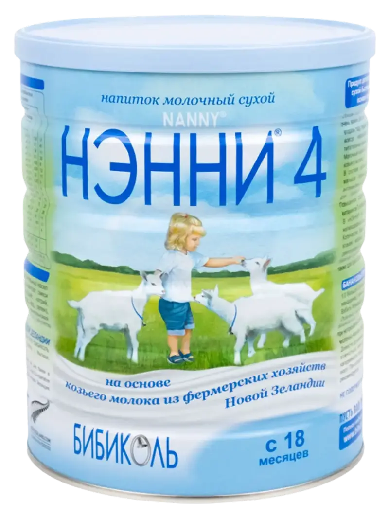 Смесь детская Нэнни 4 с пребиотиками на козьем молоке 18+ мес