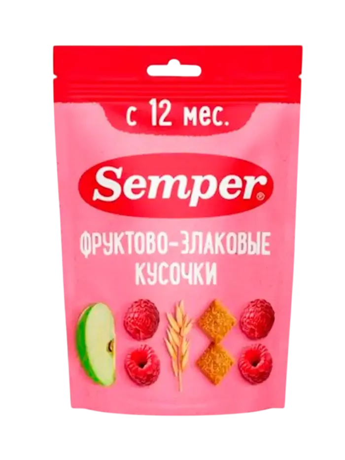 Снеки детские Semper фруктово-злаковые Снеки детские Semper фруктово-злаковые