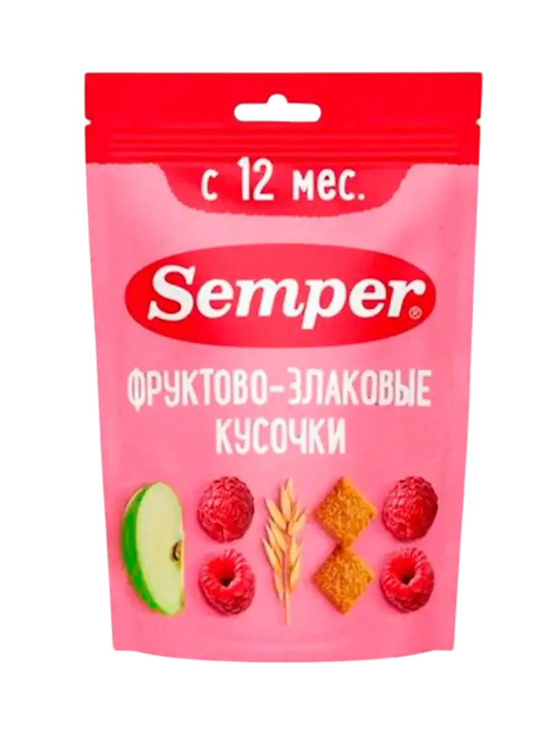 Снеки детские Semper фруктово-злаковые Снеки детские Semper фруктово-злаковые