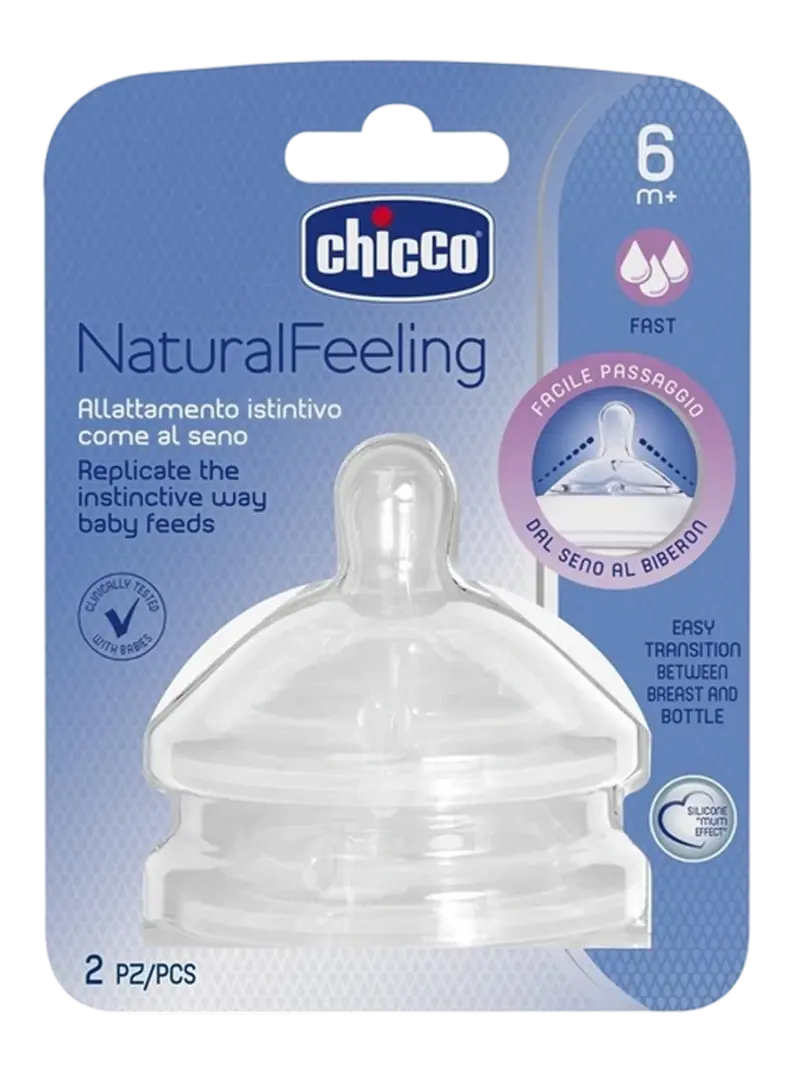 Соска для бутылочки Chicco Natural Feeling