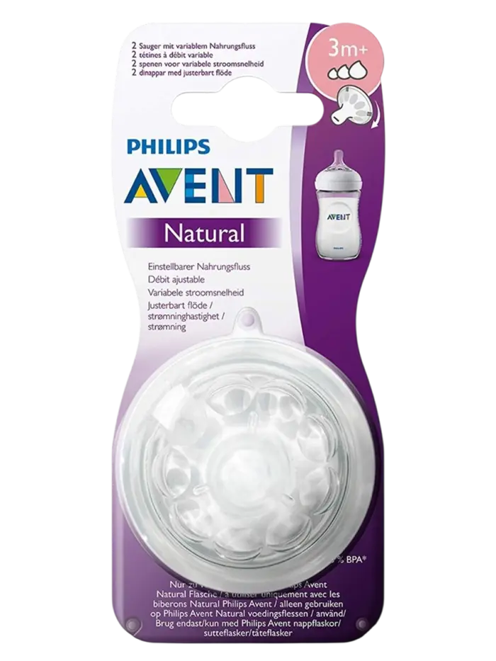 Набор сосок для бутылочки Philips Avent Natural быстрый поток