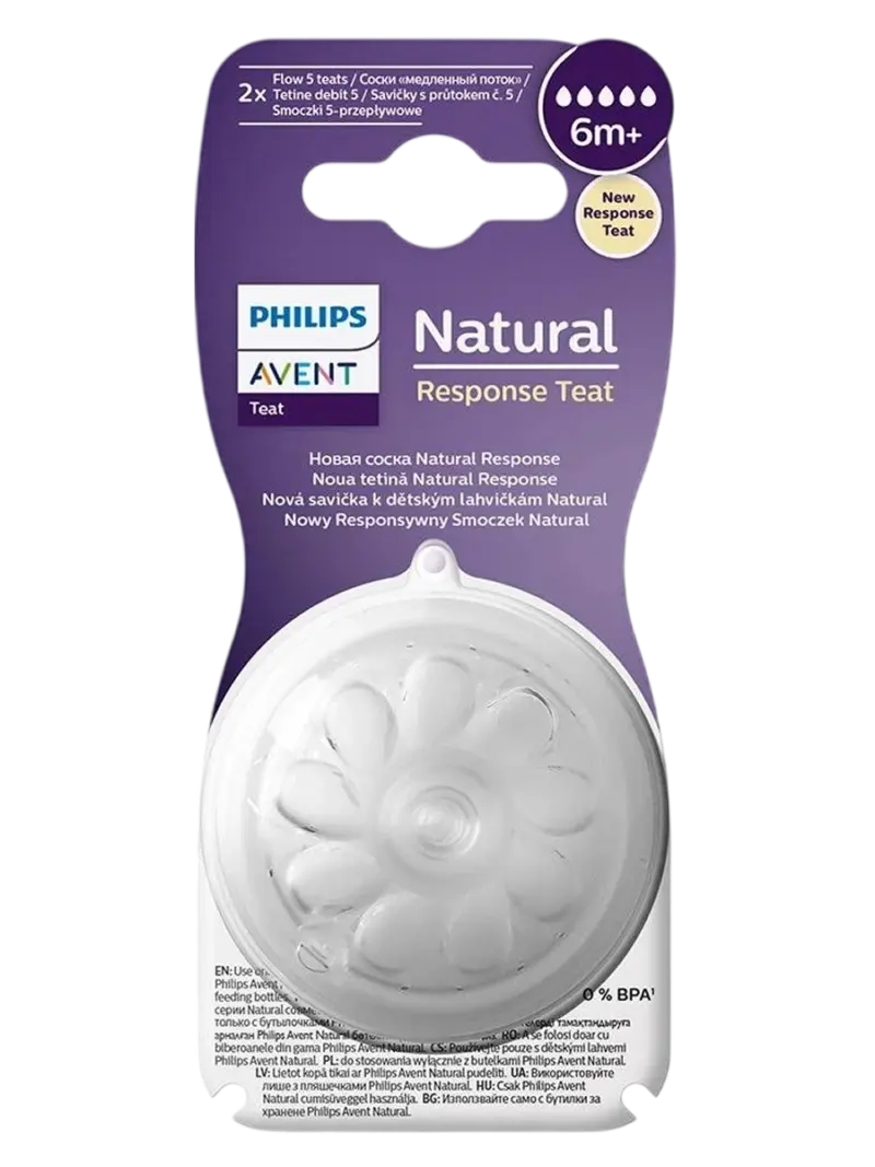 Набор сосок для бутылочки Philips Avent Natural Response быстрый поток