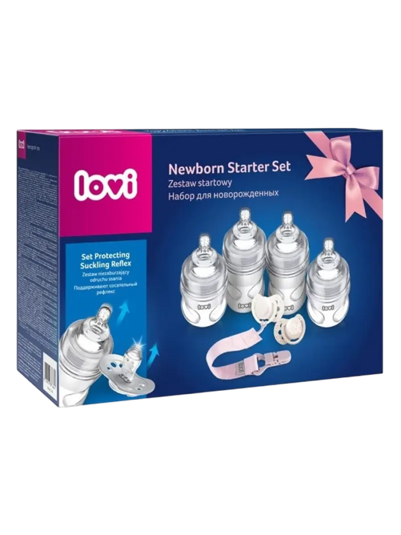 Стартовый набор бутылочек и пустышек LOVI Newborn Baby Shower