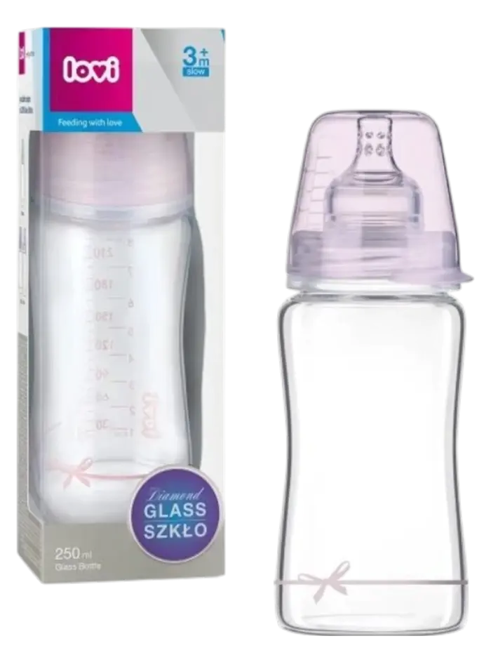 Бутылочка стеклянная LOVI Diamond Baby Shower Бутылочка стеклянная LOVI Diamond Baby Shower