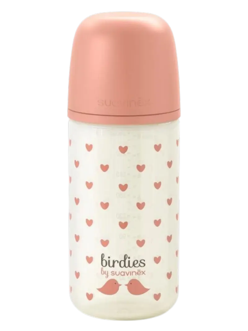 Стеклянная бутылочка Suavinex Birdies