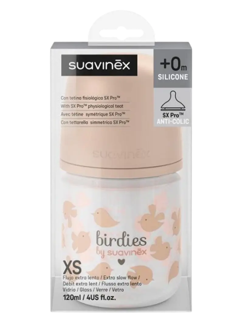 Бутылочка стеклянная Suavinex Birdies Бутылочка стеклянная Suavinex Birdies