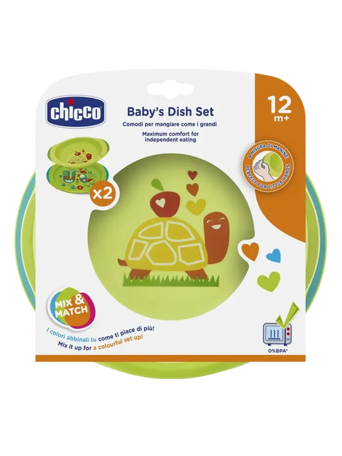 Набор детских тарелок Chicco Easy Feeding Набор детских тарелок Chicco Easy Feeding