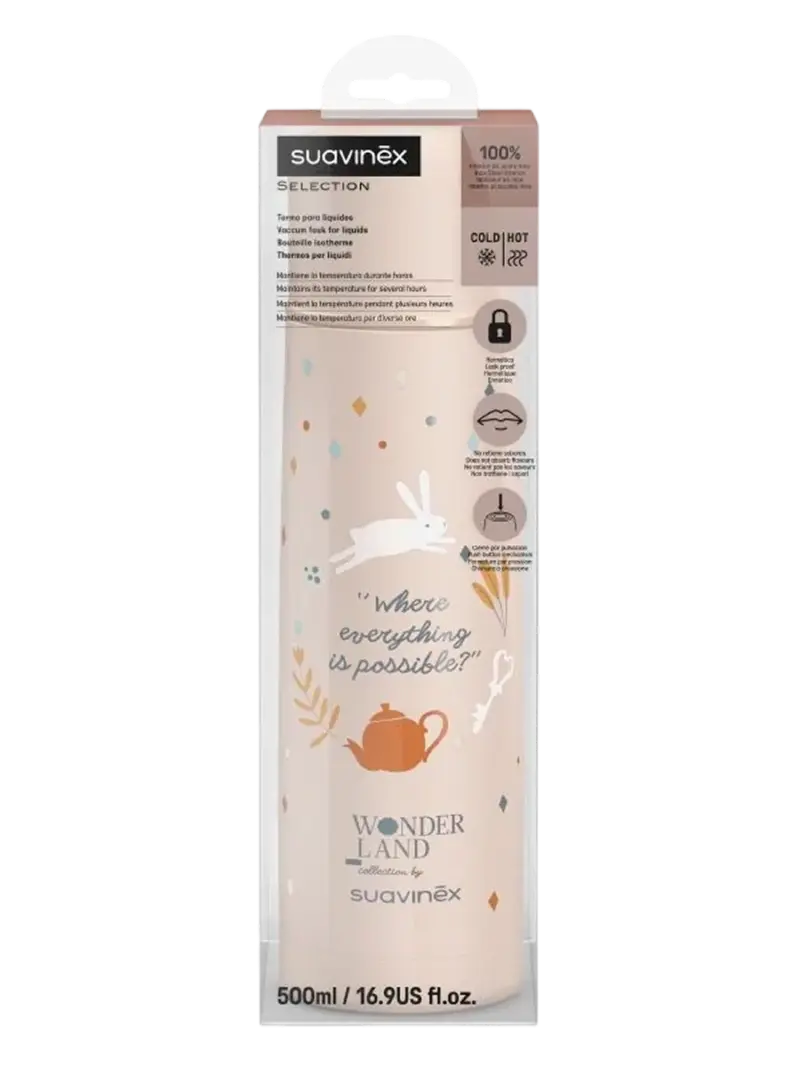 Термос детский Suavinex Wonderland розовый 500мл