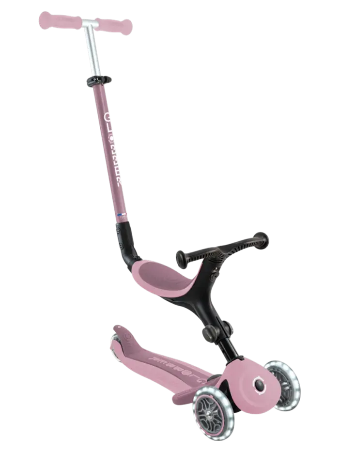 Детский самокат-беговел 3в1 с родительской ручкой Globber Go Up Active Blueberry