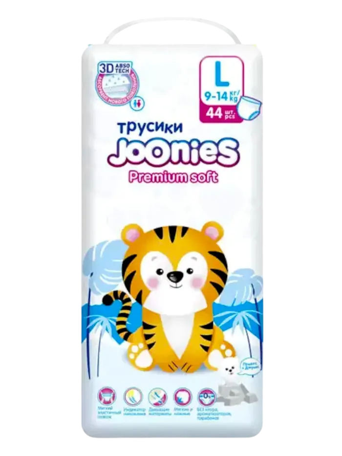 Подгузники-трусики детские Joonies Premium Soft Подгузники-трусики детские Joonies Premium Soft