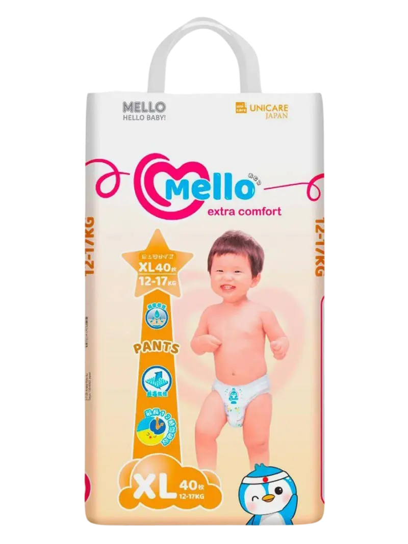 Подгузники-трусики детские Mello размер XL (12-17 кг)