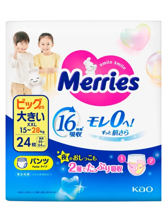 Подгузники-трусики детские Merries