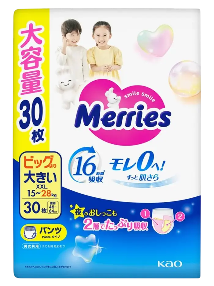 Подгузники-трусики детские Merries Подгузники-трусики детские Merries