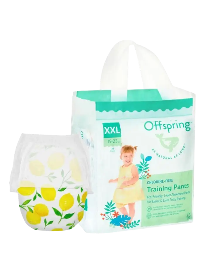 Подгузники-трусики детские Offspring Лимоны размер XXL (15-23 кг)
