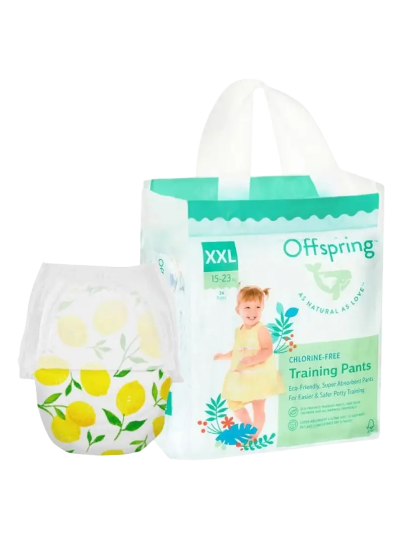 Подгузники-трусики детские Offspring Лимоны размер XXL (15-23 кг)