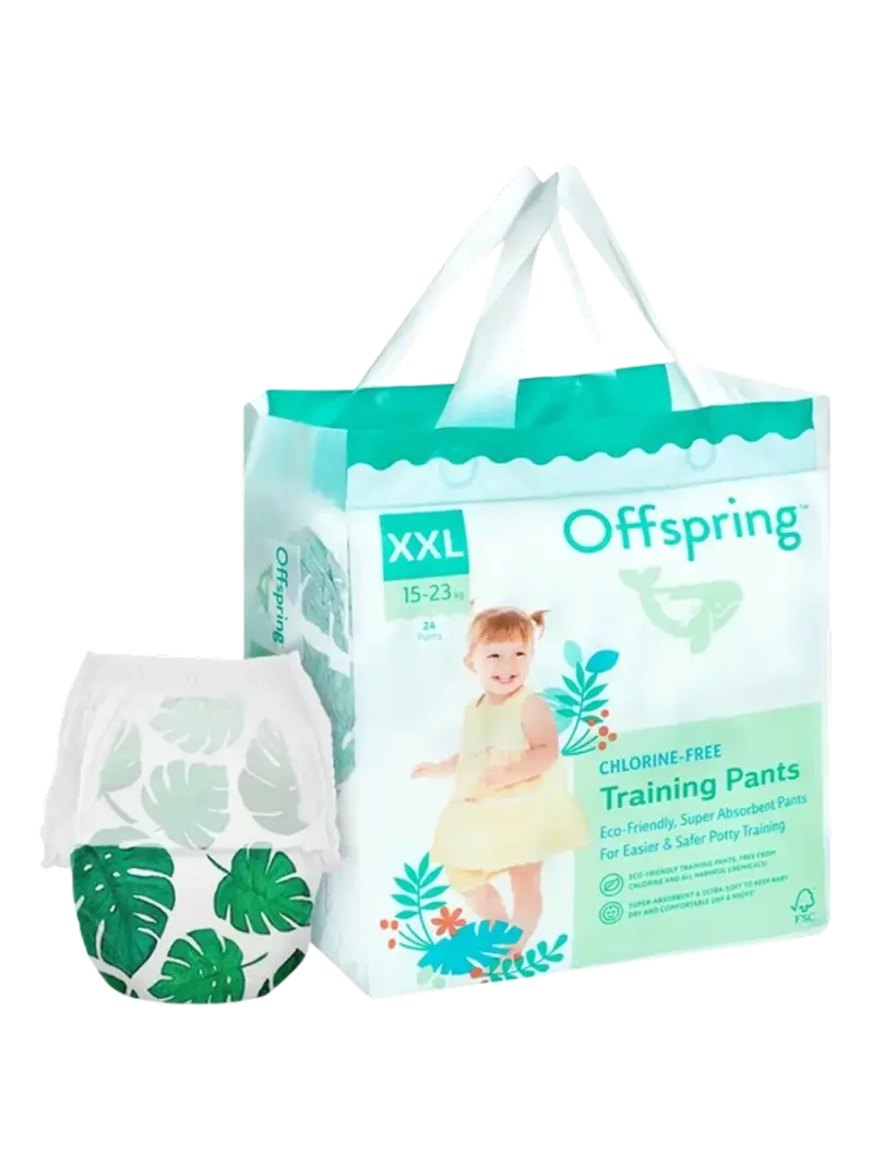 Подгузники-трусики детские Offspring Тропики размер XXL (15-23 кг)