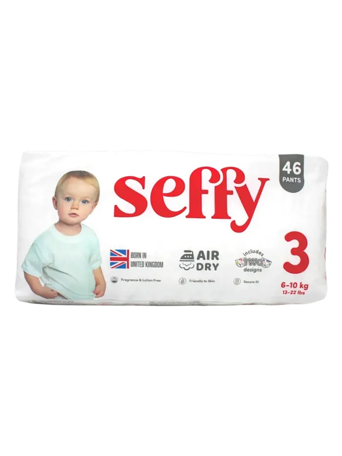 Подгузники-трусики детские Seffy размер 3 M (6-10 кг)