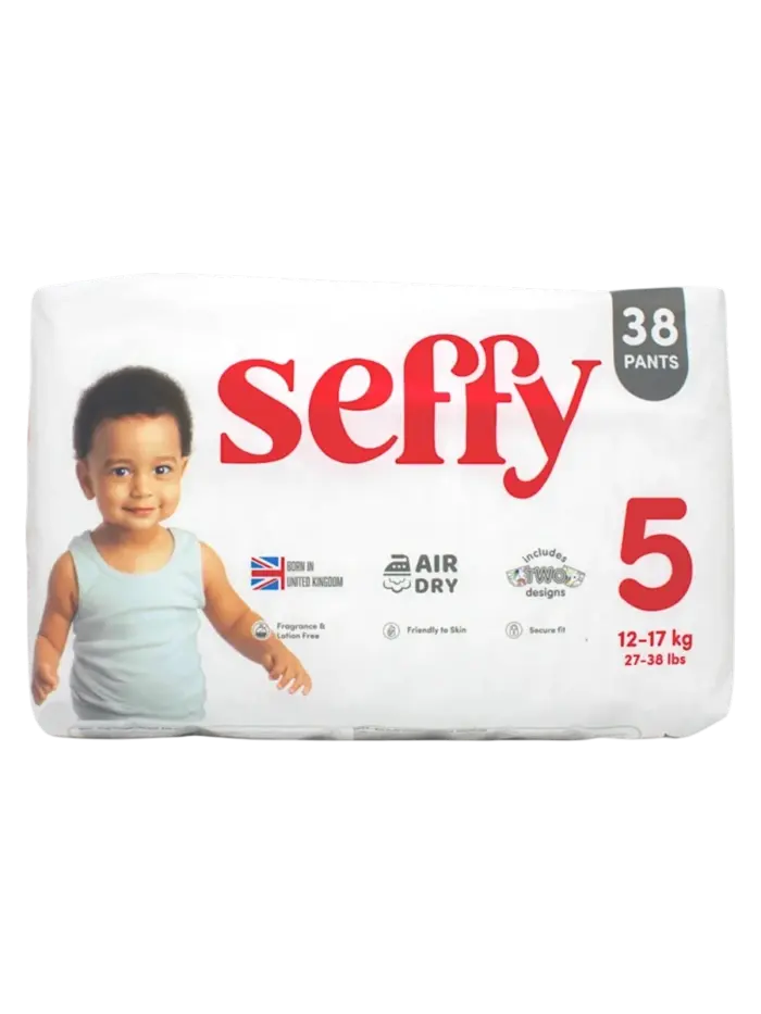 Подгузники-трусики детские Seffy размер 5 XL (12-17 кг)