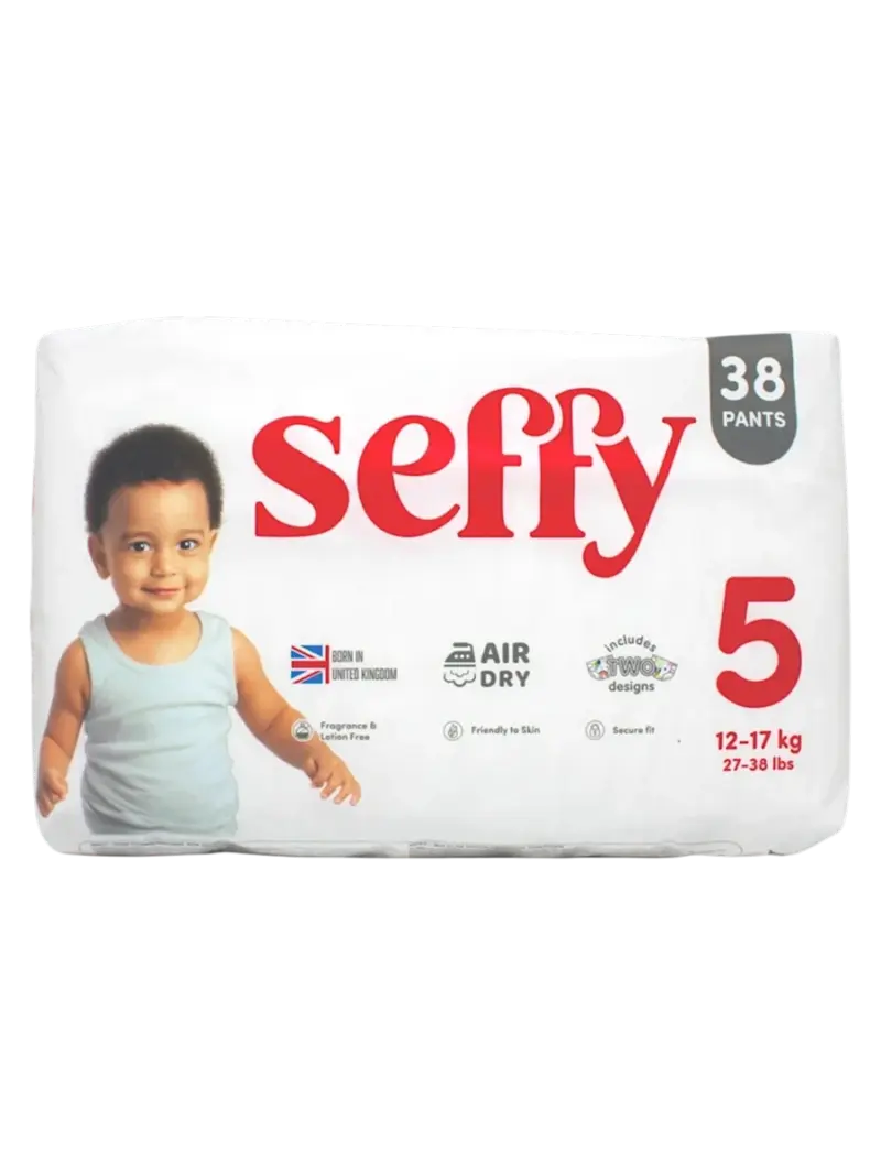 Подгузники-трусики детские Seffy размер 5 XL (12-17 кг)