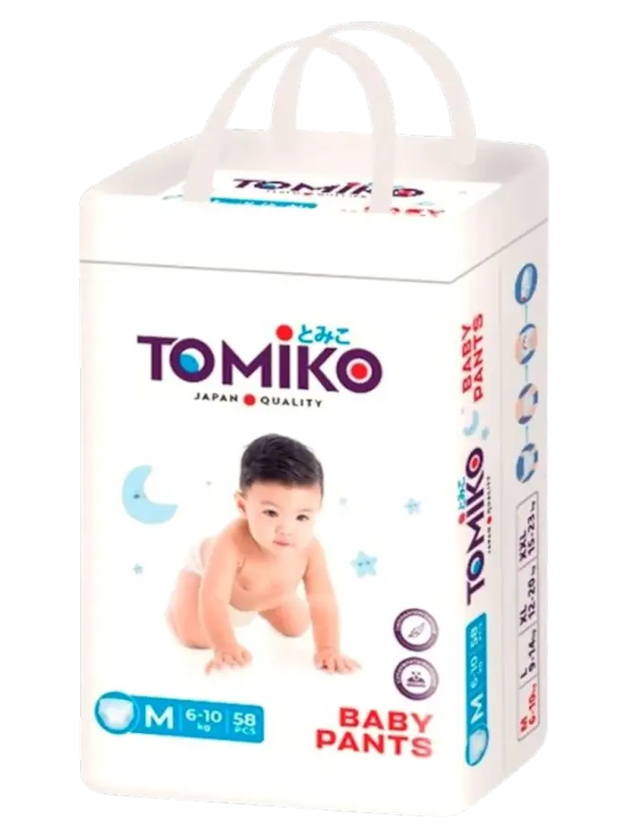 Подгузники-трусики детские Tomiko Premium размер 6 (15-20 кг) Подгузники-трусики детские Tomiko Premium размер 6 (15-20 кг)