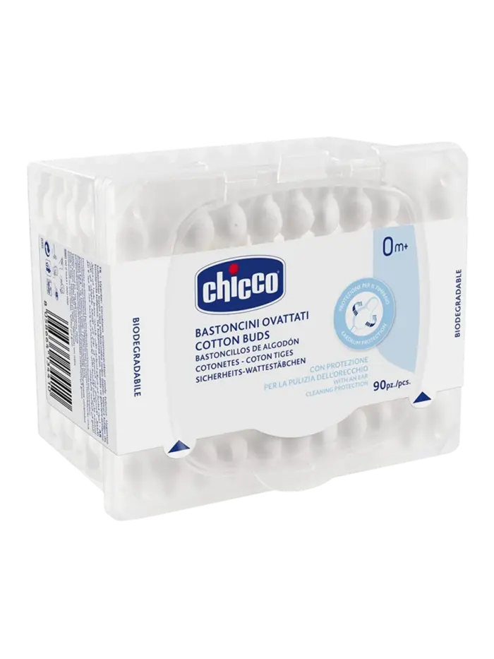 Ватные палочки детские Chicco с ограничителем Ватные палочки детские Chicco с ограничителем