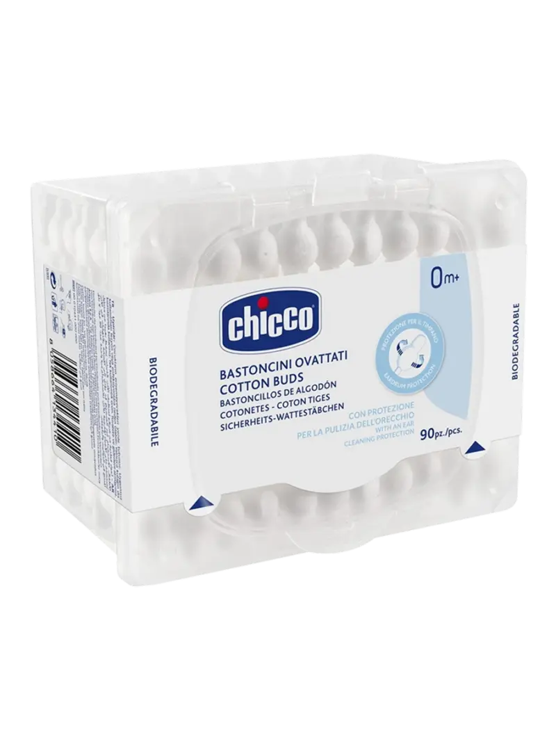 Ватные палочки детские Chicco с ограничителем Ватные палочки детские Chicco с ограничителем