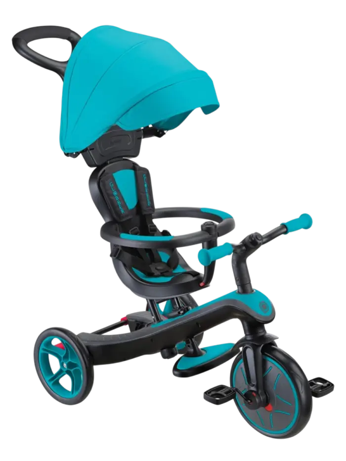 Детский трехколесный велосипед-беговел 4в1 Globber Explorer Trike Royal Blue