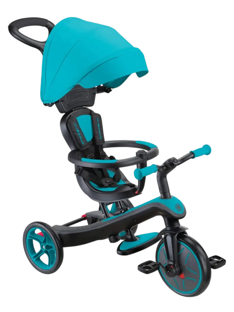 Детский трехколесный велосипед-беговел 4в1 Globber Explorer Trike Royal Blue