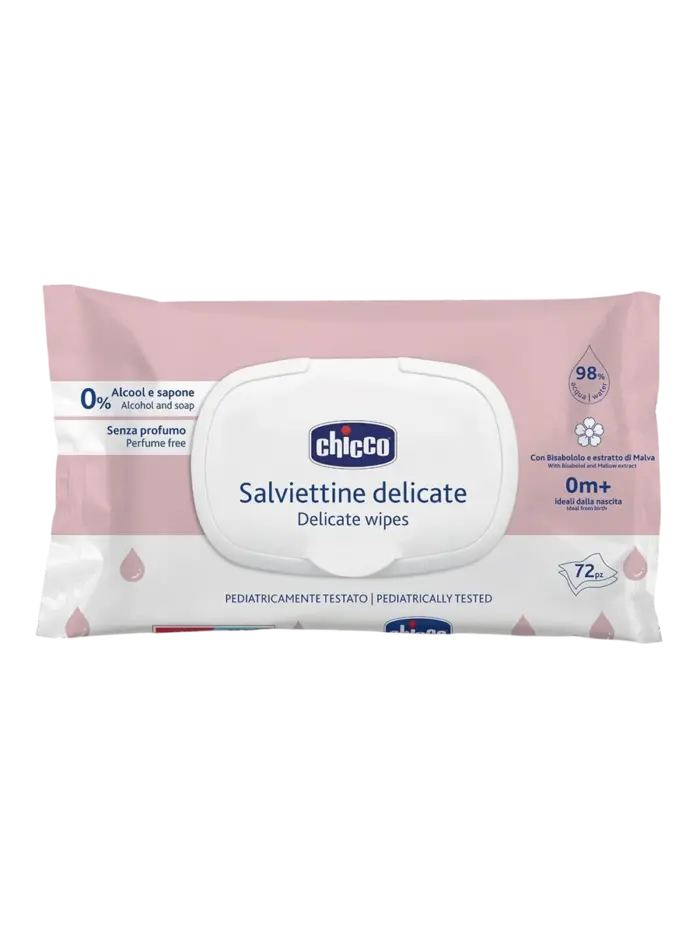 Салфетки влажные детские Chicco Baby Delicate (72 шт)